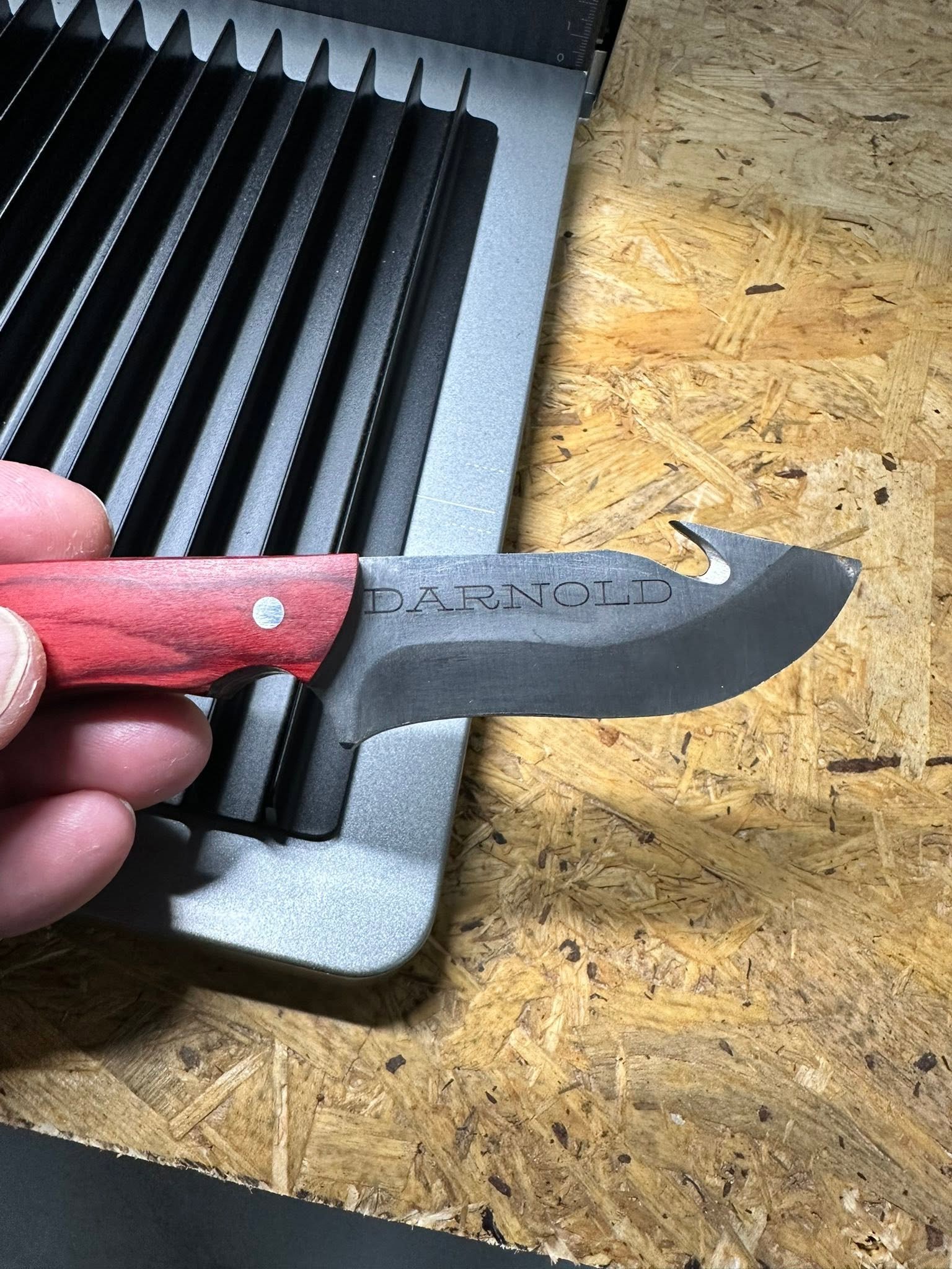 Personalized engraved knife